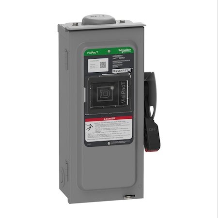 Safety Switch, Nonfusible, 3PST, Three Phase, NEMA 3R, Indoor/Outdoor, Steel MPN:VHU361NRB