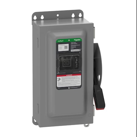 Safety Switch, Nonfusible, 3PST, Three Phase, NEMA 12, Indoor, Steel MPN:VHU362AWKGL