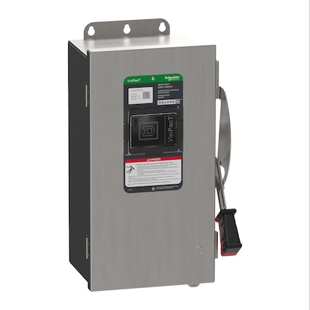 Safety Switch, Nonfusible, 3PST, Three Phase, NEMA 4X, Indoor/Outdoor, 18-8 Stainless Steel MPN:VHU362DSGL