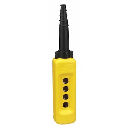 Pendant Enclosure, 22mm, 4 Holes, Yellow MPN:XACA04H7