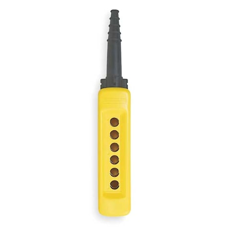 Pendant Enclosure, 22mm, 6 Holes, Yellow MPN:XACA06H7