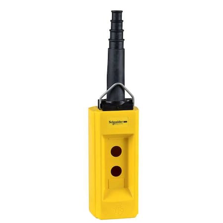 Pendant Enclosure, 22mm, 2 Holes, Yellow MPN:XACB02