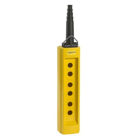 Pendant Enclosure, 22mm, 6 Holes, Yellow MPN:XACB06