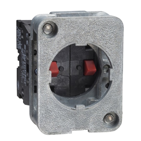 Contact block, Harmony XAC, single contact, spring return, front mounting, 40mm horizontal/30mmVertical fixing centres, 1NO MPN:XACS411