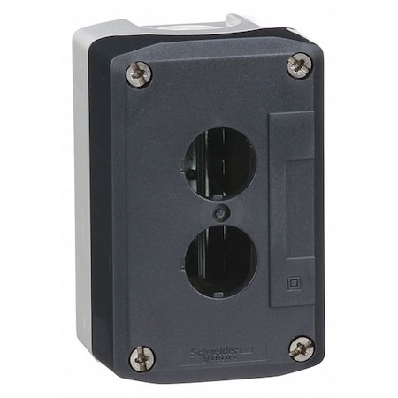PushButtonEnclosure, 22mm, 2Holes, Plastic MPN:XALD02H7