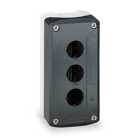 PushButtonEnclosure, 22mm, 3Holes, Plastic MPN:XALD03H7