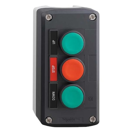 ControlStation, Feed-Thru, 3Buttons, Grn/Rd MPN:XALD321H29H7