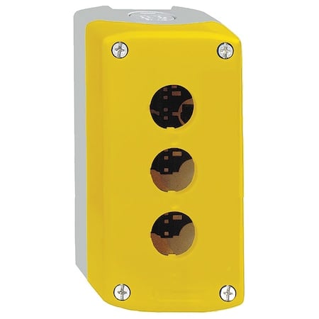 ContrlStationEnclosur, 22mm, 3Hole, Plastic MPN:XALK03H7