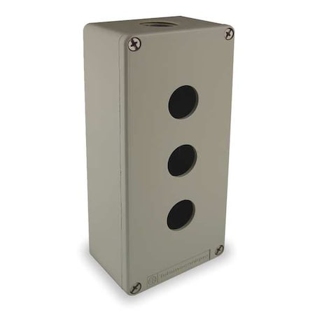 PushButtonEnclosure, 22mm, 3Hole, DiCstZinc MPN:XAPG39203
