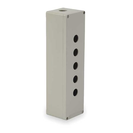 PushButtonEnclosur, 22mm, 5Hole, DiCastAlum MPN:XAPG59505