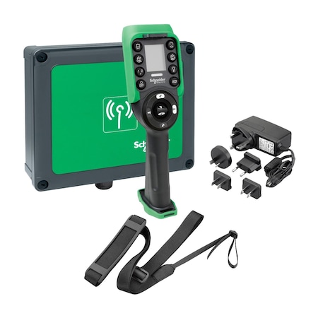 Control station, Harmony eXLhoist, standard, XARS12D18W system with charger, shoulder belt, cable USB RJ45 and config software MPN:XARSK12D18W