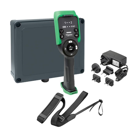 Control station, Harmony eXLhoist, standard, XARS8L12W system with charger, shoulder belt, cable USB RJ45 and config software MPN:XARSK8L12W