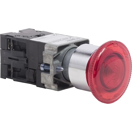 Push Button Operator, Mushroom Head, Momentary Action, Not Applicable Release, Non-Illuminated, Red MPN:XB2BN411