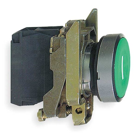 Push Button Operator, Flush, Momentary Action, Not Applicable Release, Non-Illuminated, Green MPN:XB4BA3311