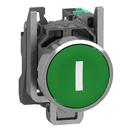 Push Button Operator, 22 mm, 1NO, Green MPN:XB4BA33115