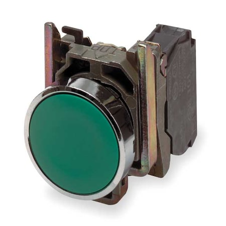 Push Button Operator, Flush, Momentary Action, Not Applicable Release, Non-Illuminated, Green MPN:XB4BA35
