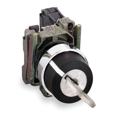SelectSwtch, Key, Non-Illum, 2Pos, 22mm, Blk MPN:XB4BG41