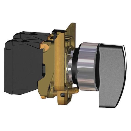 SelectorSwitch, Non-Illum, 2Pos, 22mm, Black MPN:XB4BJ21