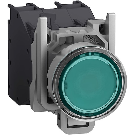Illuminated Push Button, 22 mm, 1NO, Green MPN:XB4BP383BM5GEX