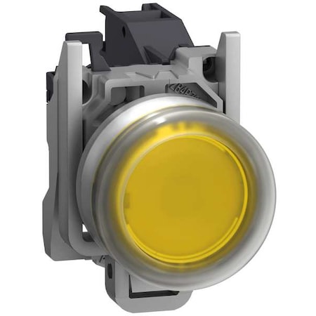 Push Button Operator, Flush, Momentary Action, Not Applicable Release, Non-Illuminated, Yellow MPN:XB4BP581GEX