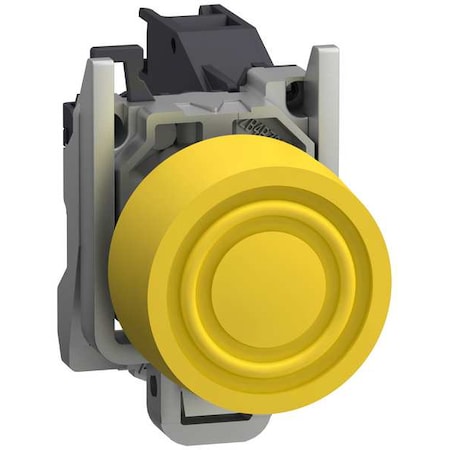 Push Button Operator, Flush, Momentary Action, Not Applicable Release, Non-Illuminated, Yellow MPN:XB4BPS51GEX