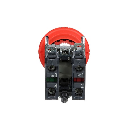 Emergency Stop Push Button, 22 mm, 1NO/1NC, Red MPN:XB4BS8445