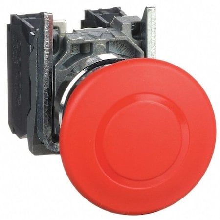 EmergncyStpPushButtn, NonIllm, Red, 1NO/1NC MPN:XB4BT845