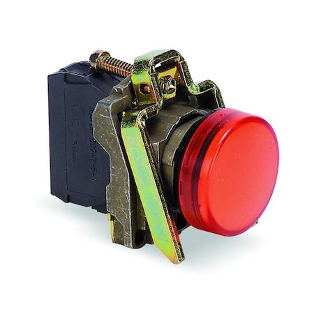 Pilot Light, Red, 22mm, No Lamp Included MPN:XB4BV64