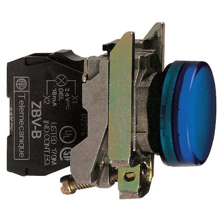 Pilot Light, Blue, 22mm, LED MPN:XB4BVG6