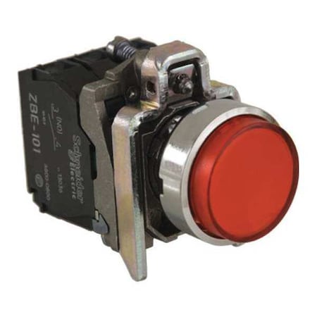Illuminated Push Button, 22 mm, 1NO/1NC, Red MPN:XB4BW14B5