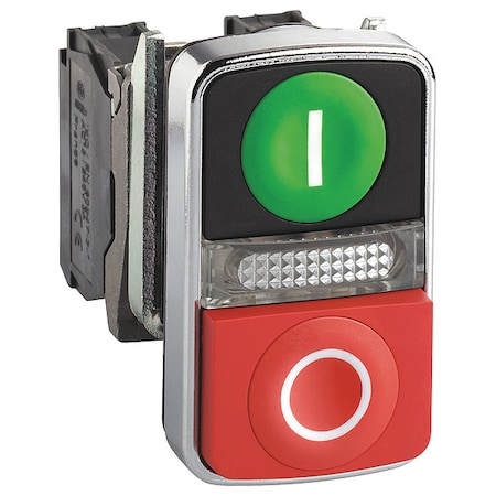 Illuminated Push Button, 22 mm, 1NO/1NC, Rectangle MPN:XB4BW73731M5