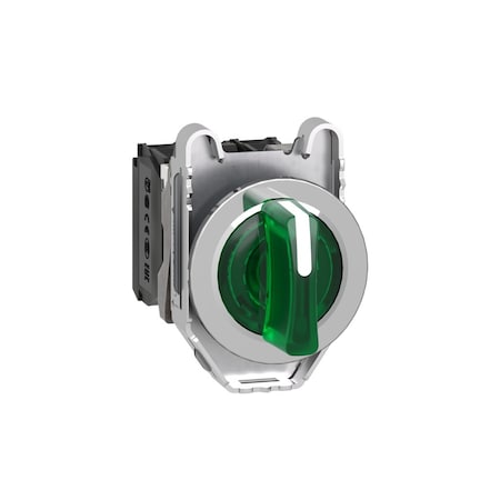 SelectorSwitch, Illum, 3Pos, 30mm, Green MPN:XB4FK133B5
