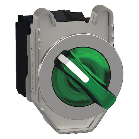 SelectorSwitch, Illum, 3Pos, 30mm, Green MPN:XB4FK133G5