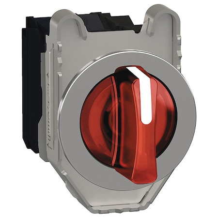 Selector Switch, Illum, 3 Pos, 30mm, Red MPN:XB4FK134B5