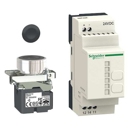 Wireless Push Button Kit, Flush, Momentary Action, Not Applicable Release, Non-Illuminated, Black MPN:XB4RFB01