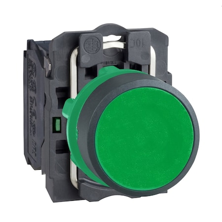 Push Button Operator, Flush, Momentary Action, Not Applicable Release, Non-Illuminated, Green MPN:XB5AA31