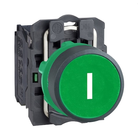 Push Button Operator, Flush, Momentary Action, Not Applicable Release, Non-Illuminated, Green MPN:XB5AA3311