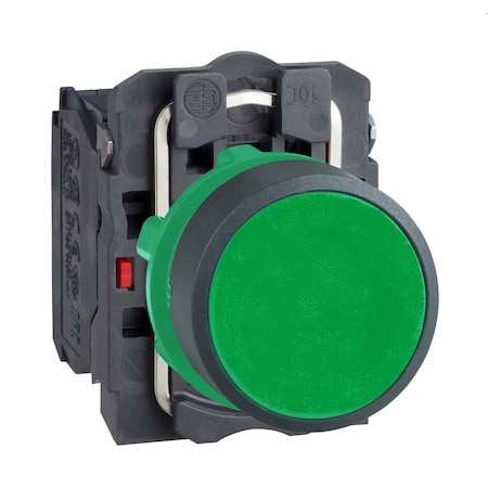 Push Button Operator, 22 mm, 1NO/1NC, Green MPN:XB5AA35