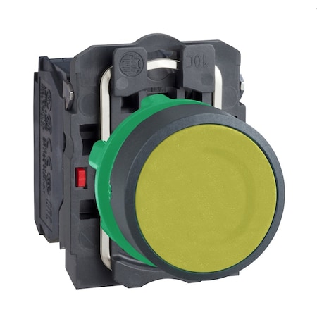 Push Button Operator, 22 mm, 1NO/1NC, Yellow MPN:XB5AA55