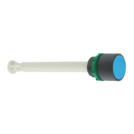 Manual overload reset push button, Harmony XB5, plastic, for 120.257mm actuation distance, flush, blue, 22mm, marked R MPN:XB5AA86202