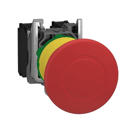 Emergency Stop Push Button, 22 mm, 1NO/1NC, Red MPN:XB5AT845