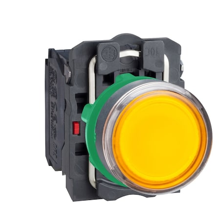 Illuminated Push Button, Flush, Momentary Action, Not Applicable Release, Illuminated, Orange MPN:XB5AW3565