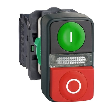 Illuminated Push Button, 22 mm, 1NO/1NC, Rectangle MPN:XB5AW73731M5