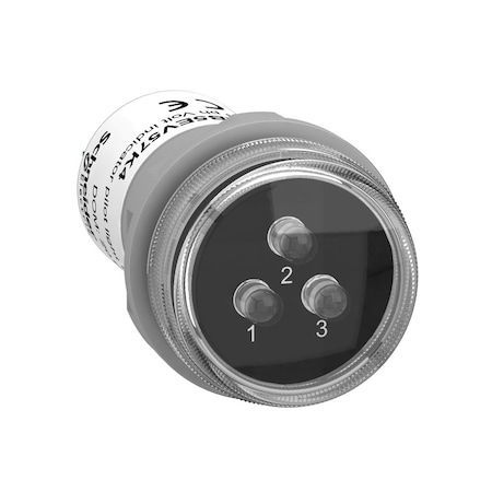 Monolithic pilot light, Harmony XB5, 3 phases Voltage, indicator with 3 LED, red, green, yellow, 400V AC MPN:XB5EV57K4