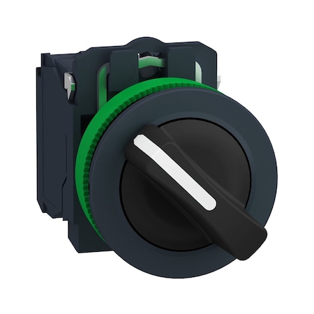 Selector Switch, 2 Pos, 30 mm, Black MPN:XB5FD25