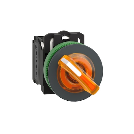 SelectorSwitch, Illum, 2Pos, 30mm, Orange MPN:XB5FK125B5