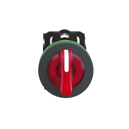 Selector Switch, Illum, 3 Pos, 30mm, Red MPN:XB5FK134M5
