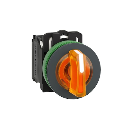 SelectorSwitch, Illum, 3Pos, 30mm, Orange MPN:XB5FK135B5