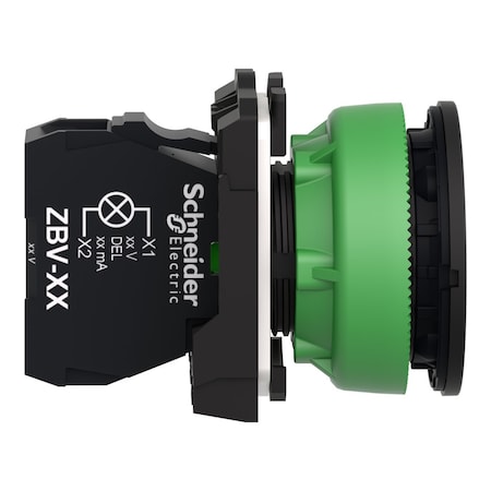 Pilot Light, Blue, 30mm, LED MPN:XB5FVG6