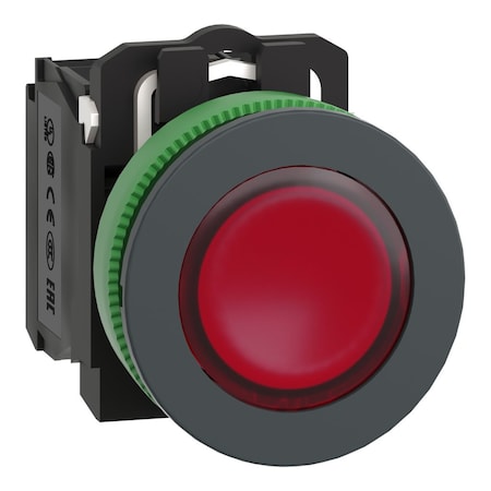 Illuminated Push Button, 30 mm, 1NO/1NC, Red MPN:XB5FW34G5